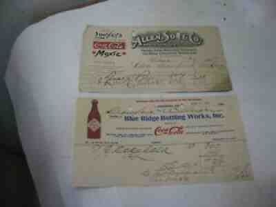 1907 MOXIE BALTIMORE 1908 COCA COLA BOTTLE LETTERHEAD STAUNTON VIRGINIA