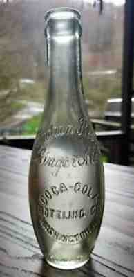 EXTREMELY RARE INDIAN ROCK GINGER ALE COCA COLA BOWLING PIN WASHINGTON NC BOTTLE