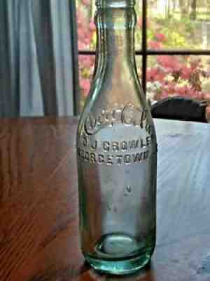 Antique Georgetown, South Carolina straight sided Coca -Cola soda bottle,7.75 in