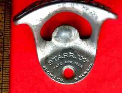 Vintage Drink Coca-Cola Starr X Old 1925 Cast Iron Wall Mounted Bottle Opener