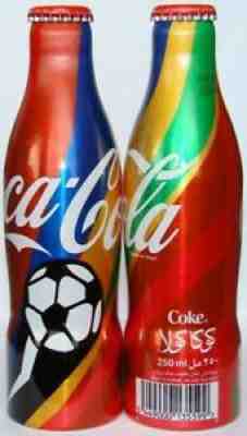 VERY RARE! Coca cola aluminium 2010 WORLD CUP from KUWAIT READ DESCRIPTION
