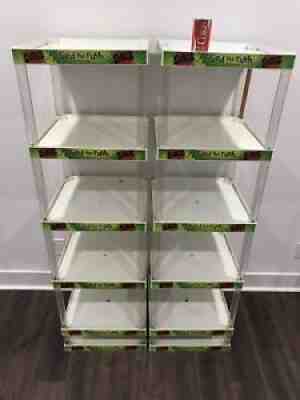 Surge Soda Original 1996 Store Shelves Coca-Cola Can Pop Bottle Display Rack Wow