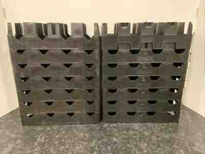 Lot of 7 Coke Coca-Cola 2 Liter Black Plastic Crates Advertising Gardening