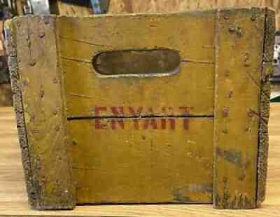 Vintage Coca Cola Hutchinson Hutch Bottle Wooden Tote Carrier And 24 Bottles.