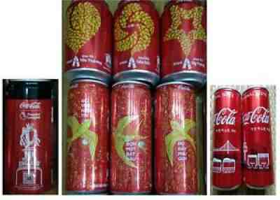 ORDER Coca Cola 9 epmty cans