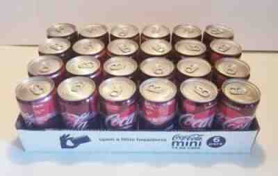Cinnamon Coke Coca Cola Limited Edition, retired, 7.5 oz MIni Cans, case 24 cans