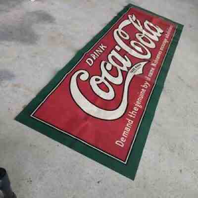 Coca-Cola Oilcloth by M-C-A Sign Company Advertisement