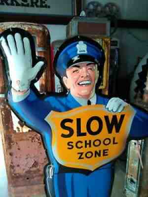 Coca-Cola Policeman Sign - Fishtail