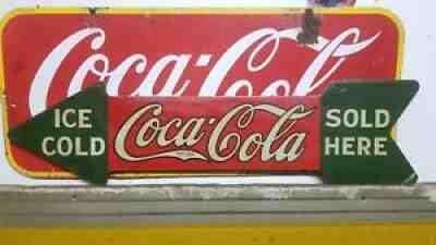 ORIGINAL COCA COLA ARROW ADVERSTIMENT SIGN