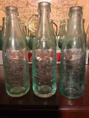 straight sided coca cola bottle Chicago Peoria MT Carmel Fancy Script