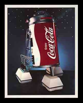 Star Wars CENSORED WITHDRAW â?? Coca-Cola COBOT Movie Poster Promotional DISPLAY!!