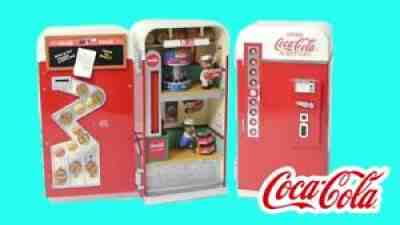 NEW RARE Enesco Coca-Cola Vending Machine Multi Action Lights Music Box VIDEO
