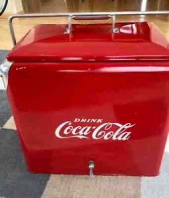 Vintage Metal Coca-Cola CoolerÂ 
