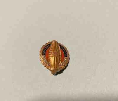 Vintage 10K Gold w/8 Diamonds Coca-Cola 40 Year Service Pin - Circa 1990s?