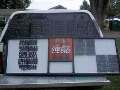 Huge! New Coca-Cola Menu Board w7 sets/3 Diff sizes of letters,numbers & symbols