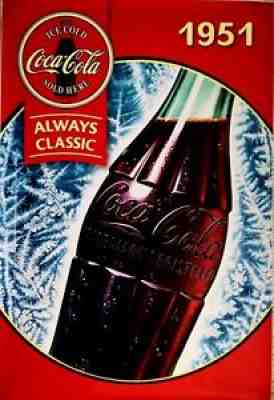 ORIGINAL COCA COLA HUGE BUS SHELTER POSTER FOOD ADVERTISING ISRAEL 4X6 FT