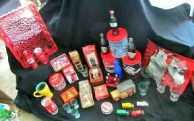 Huge Lot 40 + Coca-Cola Collectibles Vintage Mix Of Memorabilia Items