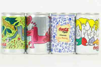 2005 Coca Cola 4 cans set from the Czech Republic, Children's design (150ml)