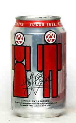 2005 Coca Cola Light can from Sweden, Limited Art Edition / Ville Valo