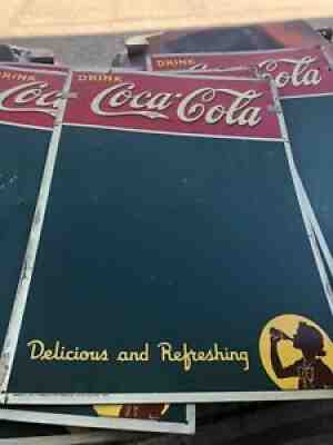 coca cola metal signs -18 chalk board