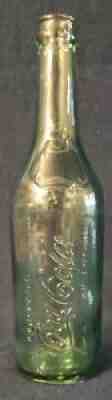 OLD COCA COLA - COKE GREEN BOTTLE FROM ARGENTINA EARLY 1920. XXX RARE!! MINT!!