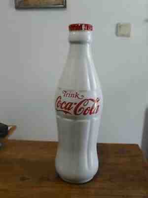 RRRare Vintage XXL 19" Ceramic Coca Cola Bottle Fountain Dispenser Germany 70's