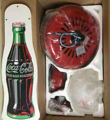 Vintage NEW Coca Cola Downrod Ceiling Fan 3Speed + Napkin Holder + Vintage Truck