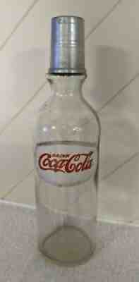 Vintage C. 1920 Coca Cola Fountain Syrup Bottle w/ Measuring Cap Cup RareÂ Coke