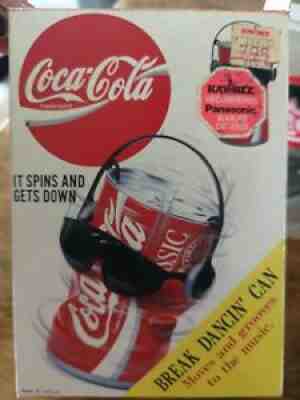 Coca-Cola 1991 Dancing Coke Can 6 inches height, in original package