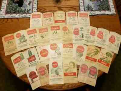 Coca Cola no Drip DRY SERVER sleeves set Of 29 With TURKEY PLATTER