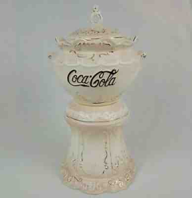 Vintage 1998 Coca Cola Cookie Jar Replica 1896 Victorian Style Syrup Dispenser