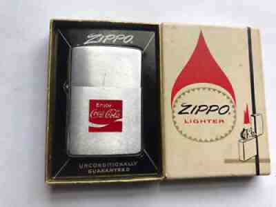 1971 COKE ZIPPO LIGHTER IN BOX ENJOY COCA COLA