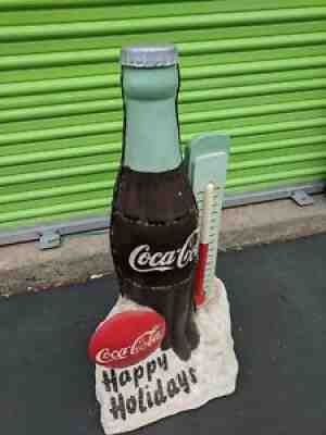 Coca Cola Bottle Sign and Christmas Decoration Fiber Optic Rare local pickup