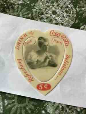 1898 Celluloid Coca Cola Book Mark. Early Hilda Clark - Very Rare - 2 X 2 1/2.