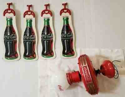 Coca Cola Ceiling Fan 1997 Original White Light Globe & 4 Blades Model # CD-5201