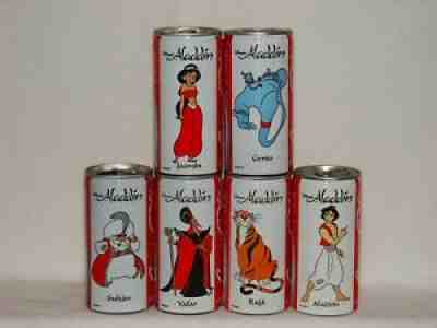 VERY RARE Coca cola cans set Alladin from Venezuela - READ DESCRIPTION