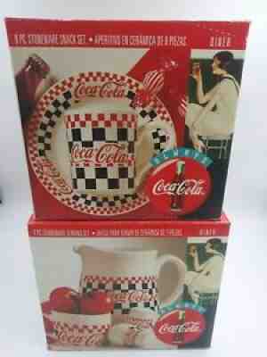 1996 Checkers Coca-Cola Diner 30 Pc Set. Made by Gibson with original boxes.