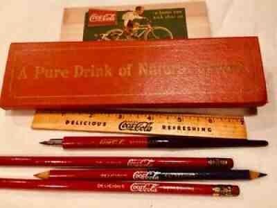 Original pen/pencil set Coca Cola in original case dated 1937,mint codition!!!