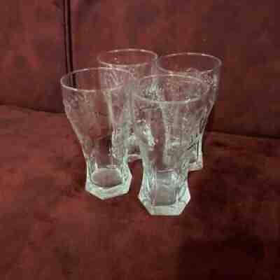 Coca Cola Coke 4 Glasses UEFA Euro 2002 Souvenir