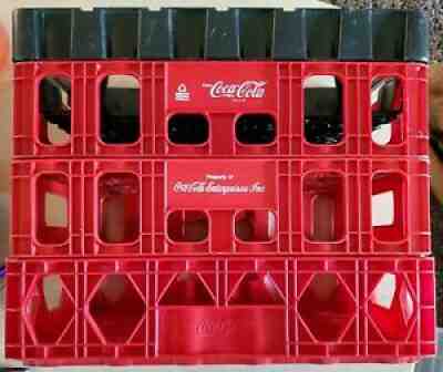 4 - Coca Cola Plastic Crates Stackable 18.5" x 12.5"Â  VINTAGE - FREE SHIPPING!