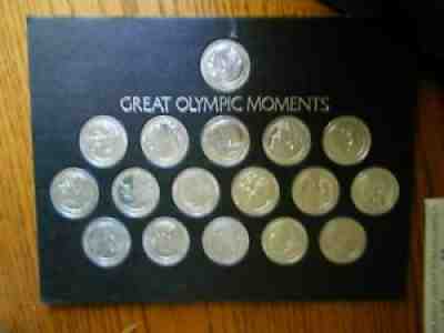 FRANKLIN MINT COCA COLA US OLYMPICS SET Great Olymipic Moments 1972 Japan