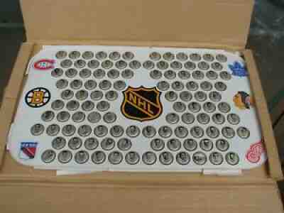 1964-65 Coca-Cola NHL Bottle Caps-Complete Set with Board-Original Shipping Box