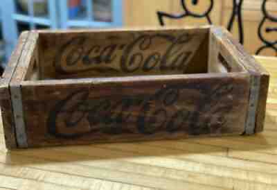 Rare Vintage Cursive Coca Cola Beverages Bottling Co Wood Crate (Los Angeles)