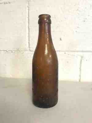 Amber Straight Side Script Coke Coca-Cola Bottle Huntington West Virginia WVa Wv