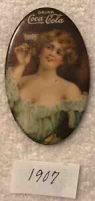 1907 Authentic Original coca cola pocket mirror