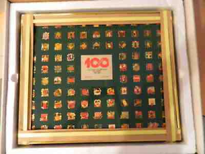 COCA-COLA's 1986 - 100th ANNIVERSARY PIN SET - NEW IN BOX, IN ORIGINAL WRAPPING