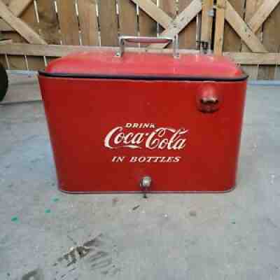1950s Vintage Metal Coca-Cola CoolerÂ 