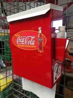 1940S -50S ERA COCA COLA VINTAGE STYLE SODA FOUNTAIN BOOTH / COUNTER TOWELBOX