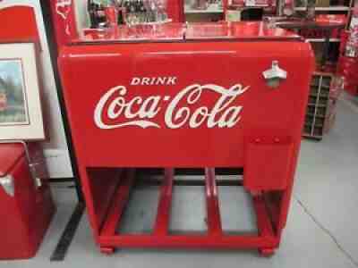 1930's COCA-COLA Standard Ice Cooler - Refurbished and Repainted 2010s