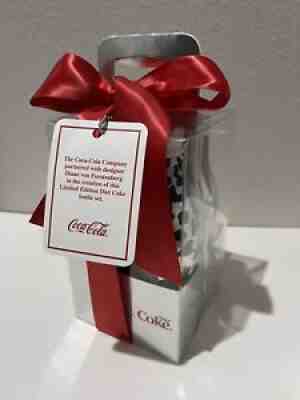 Set of 4 Coca-Cola Aluminum Bottles Diane Von Furstenberg Diet Coke Twist Caps